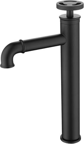 YCVAWEOD Waschbecken Tap Messingbeckenmischer Tap Tap Tall Basin Wasserhahn Deck montiert Badezimmer Wasserhahn (matt schwarz) LWX von YCVAWEOD