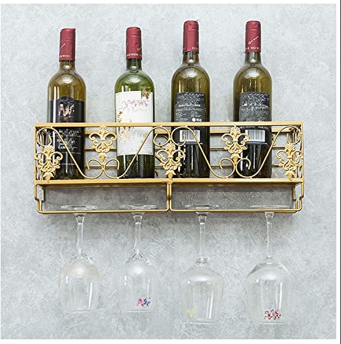 YCVAWEOD Weinkunst mit Wandmontierungen für Weine, Glashalter, Aufwärtstrend? Down Goblet Stemware Racks, Flaschenhalter, kreative Heimdekoration LWX von YCVAWEOD