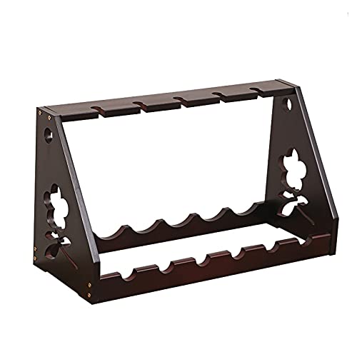 YCVAWEOD Weinregal Weinregal, 5 Flaschen Freiständige Arbeitsplatte Holzwein Rack Tabletop Weinlagerhalter, kleine Weinstock -Tischplatte Rotweinregal (Farbe: a) LWX von YCVAWEOD