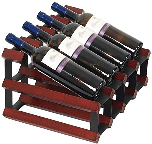 YCVAWEOD Weinregalwein Glasregal Holzregal Lagerhalter Weinhalter Weinregal Dekorative Weinregal- Home Dekoration/können 8 Flaschen Rotwein halten- D, D. LWX von YCVAWEOD