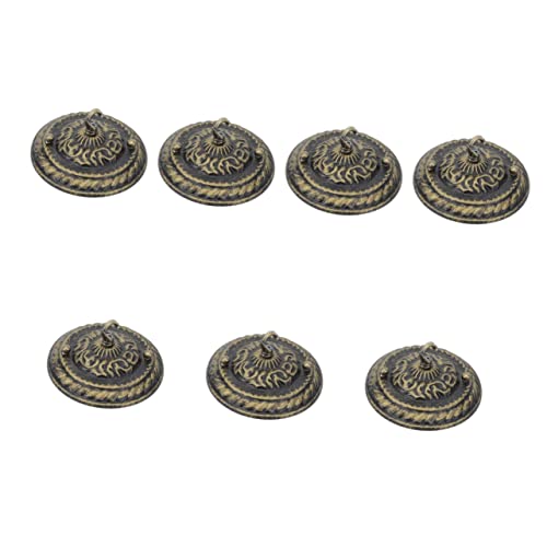 YCWZKJ 14 Stück Hängeplatte Deckenleuchtenbaldachin Pendelleuchtenzubehör Lichtbaldachin-Set Pendelleuchtensockel Eisen Kronleuchterbaldachin Deckenbaldachin Schwarzer Haken Metall Stahl von YCWZKJ