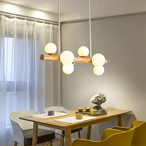 YCWZKJ 3000K LED Lampe Hängegestell Holz Hängelampe Rustikal Pendelleuchte Kronleuchter Deckenlampe Hängend Esszimmer Höhenverstellbar Wohn-/Schlafzimmer/Arbeitszimmer,Flach,7flammig/6500 YCWZKJ 3000K LED Lampe Hängegestell Holz Hängelampe Rustikal Pendelleuchte Kronleuchter Deckenlampe Hängend Esszimmer Höhenverstellbar Wohn-/Schlafzimmer/Arbeitszimmer,Flach,7flammig/6500 von YCWZKJ