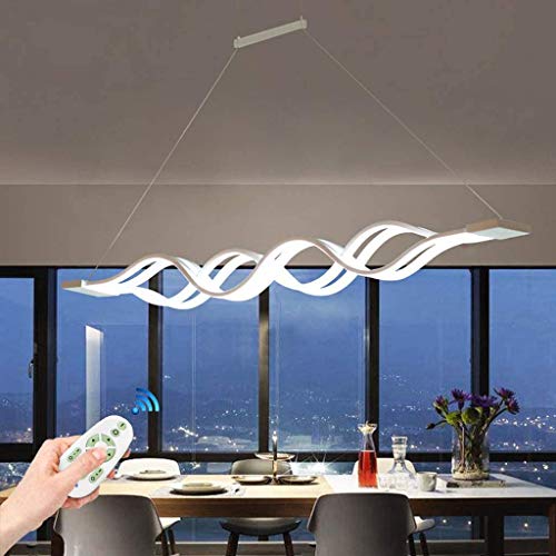 YCWZKJ Pendelleuchte Dimmbar LED Esstisch Esszimmerlampe Kronleuchter Pendelleuchten Höhenverstellbar Metall Welle Deckenlampe Dekorative Hängelampe Wohnzimmer Büro Badezimmerlampe,2W YCWZKJ Pendelleuchte Dimmbar LED Esstisch Esszimmerlampe Kronleuchter Pendelleuchten Höhenverstellbar Metall Welle Deckenlampe Dekorative Hängelampe Wohnzimmer Büro Badezimmerlampe,2W von YCWZKJ