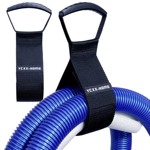 2 x robuste Kabel-Aufbewahrungshalter, Verlängerungs-Haken- und Schlaufenschnur, Schlauch-Organizer mit Tragegriff für Kordeln, Gartenschlauch, Schwimmen oder Garagenwerkzeug (mittel-55,9 cm) von YCXX-HOME
