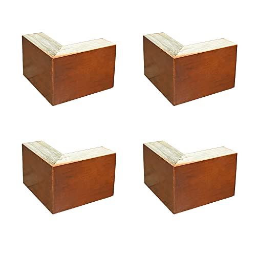 YCXYC 4PCS 10CM Holz Tischbeine,Holzmöbelbeine,Holzfüße Möbelfüße,DIY Möbel Füße,Mit Schrauben Für Stühle Bett,Schrank,Sofa,Schreibtisch,Nachtständer,TV-Schränke,Ersatz Möbelbeine,B von YCXYC