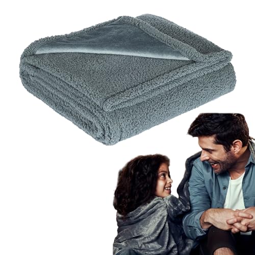 Liebesdecke Wasserdicht, Liebesdecke - die wasserdichte Kuscheldecke, Warme Couchdecke, Kuschlige Wohndecke Sofaüberwurf Blanket Sofadecke Bett für Winter (Grey, L:145 * 165CM) von YCYATS