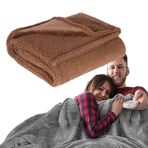 Liebesdecke Wasserdichte, Liebesdecke - Die Wasserdichte Kuscheldecke, Wasserdicht Decke for Bett Couch Sofa, Wasserdichte Hundedecke für kleine mittelgroße Hunde, weiche (Brown, L:145*165CM) von YCYATS