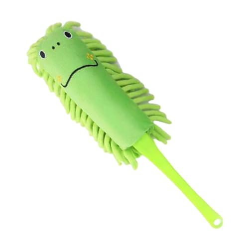 Staubwedel Biene, Cartoon Soft Microfiber Duster Brush, Multipurpose Washable Duster, Washable Detachable Brush Head (1pc, Green) von YCYATS