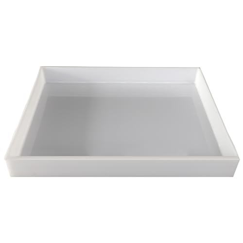 YCYHXJB Auffangschale, PP-Kunststoff-Tablett Badezimmer, Versiegelte und Auslaufsichere Serviertablett Groß für Labore, Küchen, Fabriken und Tierhaltung(70x35cm/28x14in) von YCYHXJB