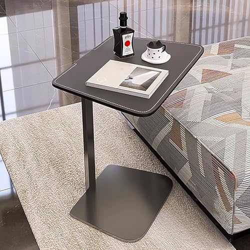 YCYHXJB Beistelltisch Couch, Sofatisch Beistelltisch C Form, Schreib Tisch, Tragbarer Schreibtisch für Zuhause, Büro, Arbeitszimmer(Gray,55cm/21.6in) von YCYHXJB