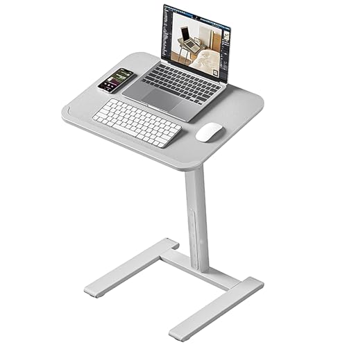 YCYHXJB Höhenverstellbarer Schreibtisch, Beistelltisch Couch mit Rollen, 15° Neigbarer Mobiler Standing Desk, Nachttisch Snacktisch von YCYHXJB