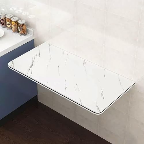 YCYHZC Klapptisch Wandklapptisch, Wandmontierte Klappwerkbank Holz, Faltbarer Wandschreibtisch Mit Verstellbarem Klappständer Metall(30x120cm/12x47in) von YCYHZC