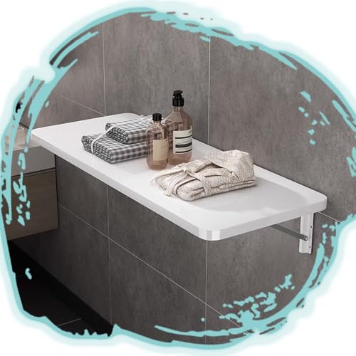 YCYHZC Wand Montierter Klapptisch, Schwebender Holzschreibtisch Essen, Schwebender Regal-Organizer Mit Robusten Halterungen Für Kleine Räume(30x80cm) von YCYHZC