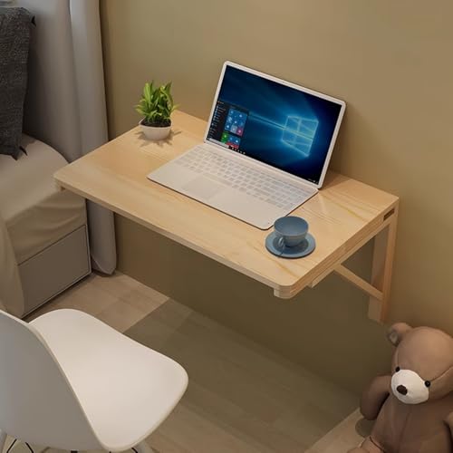 YCYHZC Wandklapptisch Holz, Wand Montierter Klapptisch Küche, Faltbare Schwebende Werkbank, Wand Montierter Schreibtisch Für Kleine Räume(40x100cm/15.7x39.3in) von YCYHZC