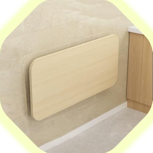 YCYHZC Wandklapptisch Holz, Wandtisch Klappbar Faltbare Schwebende Werkbank, Wandmontierter Wäscheklapptisch, Multifunktional Klapptisch Wand(Log,40x60cm) von YCYHZC