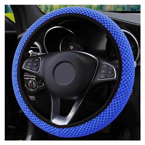 Lenkradbezug Auto 1 Stück Auto-Lenkradbezug Auto-Lenkrad-Abdeckung Rutschfest Auto-Styling-Zubehör Universell Universal Lenkradschutz(Blue) von YDCDFVBVGM