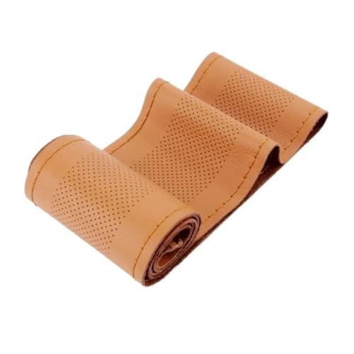 Lenkradbezug Auto 15 Zoll/38 Cm Auto-Lenkradbezug Weiches Lenkradzubehör Lenkradbezug Rutschfeste Innenseite Universal Lenkradschutz(Brown) von YDCDFVBVGM