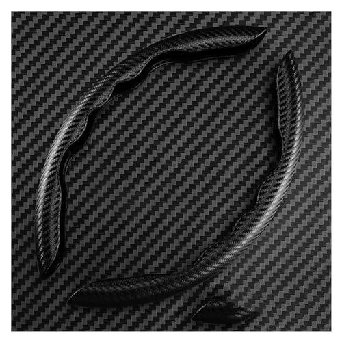 Lenkradbezug Auto 36 Cm Auto-Lenkradabdeckung Rutschfest Ultradünn Kartenabdeckung Autogriff-Schutzhülle Universell Universal Lenkradschutz(Black) von YDCDFVBVGM