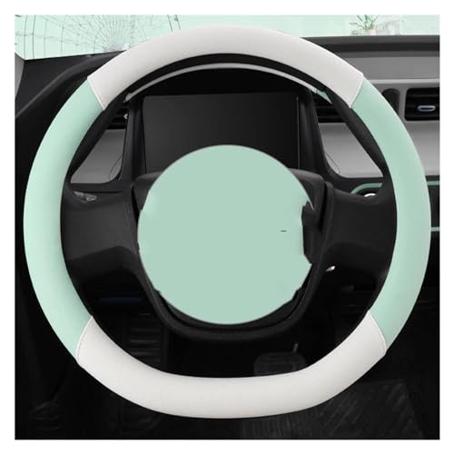 Lenkradbezug Auto Auto-Lenkrad-Abdeckung 38 Cm Lenkradhülle 15 Zoll Abdeckung Lenkrad Kfz-Innenraum-Zubehör Universal Lenkradschutz(LIGHTGREEN D SHAPE) von YDCDFVBVGM
