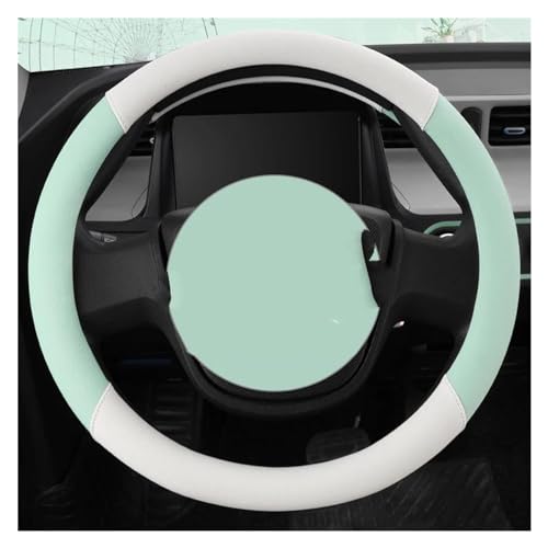 Lenkradbezug Auto Auto-Lenkrad-Abdeckung 38 Cm Lenkradhülle 15 Zoll Abdeckung Lenkrad Kfz-Innenraum-Zubehör Universal Lenkradschutz(LIGHTGREEN O SHAPE) von YDCDFVBVGM