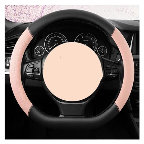 Lenkradbezug Auto Auto-Lenkrad-Abdeckung 38 Cm Lenkradhülle 15 Zoll Abdeckung Lenkrad Kfz-Innenraum-Zubehör Universal Lenkradschutz(LightPINK D SHAPE) von YDCDFVBVGM