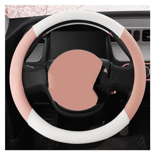 Lenkradbezug Auto Auto-Lenkrad-Abdeckung 38 Cm Lenkradhülle 15 Zoll Abdeckung Lenkrad Kfz-Innenraum-Zubehör Universal Lenkradschutz(PEACH O SHAPE) von YDCDFVBVGM
