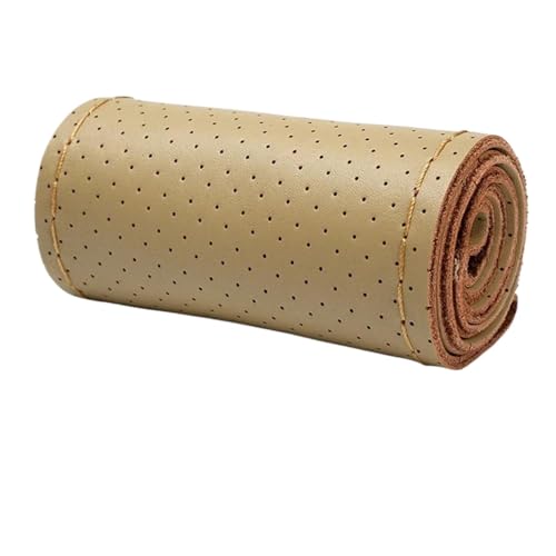 Lenkradbezug Auto Auto-Lenkrad-Abdeckung Auto-Lenkrad-Abdeckung 38 Cm Auto-Lenkrad-Abdeckung Universell Universal Lenkradschutz(Beige-Full Hole Type) von YDCDFVBVGM