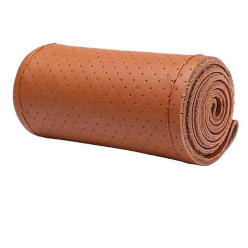 Lenkradbezug Auto Auto-Lenkrad-Abdeckung Auto-Lenkrad-Abdeckung 38 Cm Auto-Lenkrad-Abdeckung Universell Universal Lenkradschutz(Brown-Full Hole Type) von YDCDFVBVGM
