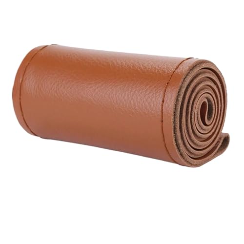 Lenkradbezug Auto Auto-Lenkrad-Abdeckung Auto-Lenkrad-Abdeckung 38 Cm Auto-Lenkrad-Abdeckung Universell Universal Lenkradschutz(Brown-Sideline Type) von YDCDFVBVGM