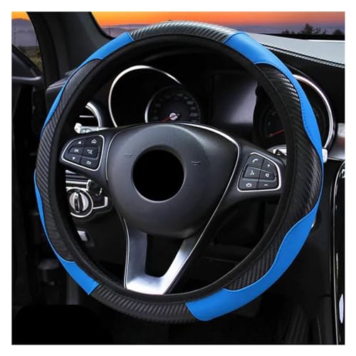 Lenkradbezug Auto Auto-Lenkradbezug Atmungsaktiv Rutschfest Lenkbezüge 37–38 Cm Auto-Dekoration Universell Universal Lenkradschutz(Blue) von YDCDFVBVGM