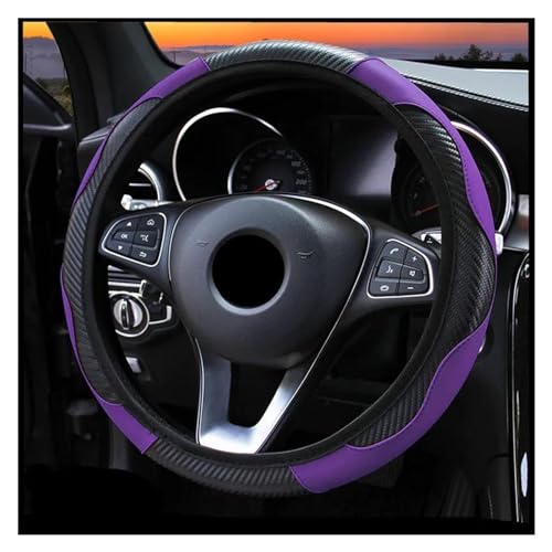 Lenkradbezug Auto Auto-Lenkradbezug Atmungsaktiv Rutschfest Lenkbezüge 37–38 Cm Auto-Dekoration Universell Universal Lenkradschutz(Purple) von YDCDFVBVGM