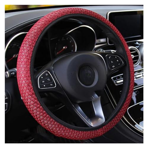 Lenkradbezug Auto Auto-Lenkradbezug Atmungsaktiv Rutschfest Lenkbezüge 38 Cm Dekoration Radschutz Universell Universal Lenkradschutz(B) von YDCDFVBVGM