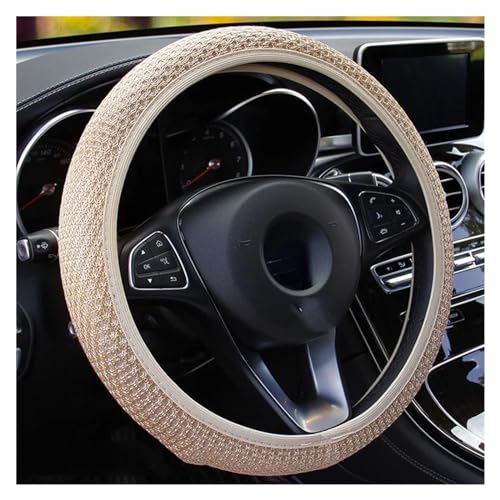 Lenkradbezug Auto Auto-Lenkradbezug Atmungsaktiv Rutschfest Lenkbezüge 38 Cm Dekoration Radschutz Universell Universal Lenkradschutz(E) von YDCDFVBVGM