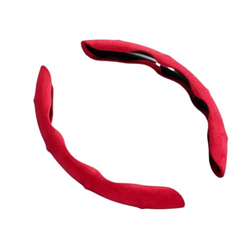 Lenkradbezug Auto Auto-Lenkradbezug Atmungsaktiv Rutschfest Segmentierter Schutz Auto-Lenkradbezug Innenzubehör Universal Lenkradschutz(Red) von YDCDFVBVGM
