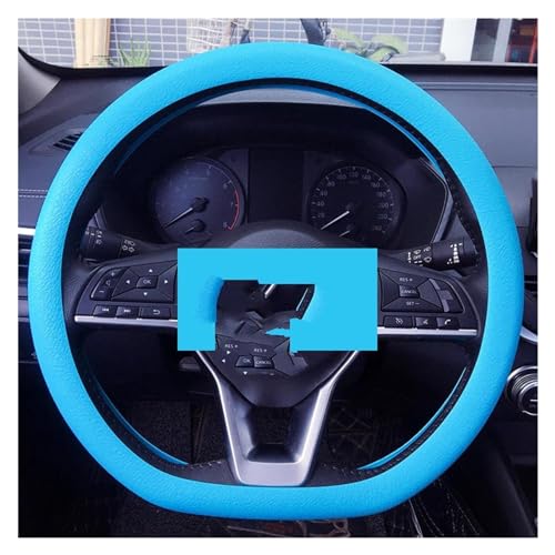Lenkradbezug Auto Auto-Lenkradbezug Elastisch Rutschfest 36–40 Cm Lenkrad Auto-Dekor Zubehör Universell Universal Lenkradschutz(Sky Blue) von YDCDFVBVGM