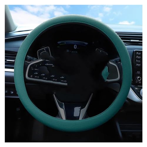 Lenkradbezug Auto Auto-Lenkradbezug Elastisch Weich Auto-Dekoration Zubehör Rutschfest Verschleißfest Ganzjährig Universell Universal Lenkradschutz(Dark green) von YDCDFVBVGM