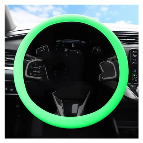 Lenkradbezug Auto Auto-Lenkradbezug Elastisch Weich Auto-Dekoration Zubehör Rutschfest Verschleißfest Ganzjährig Universell Universal Lenkradschutz(Green) von YDCDFVBVGM