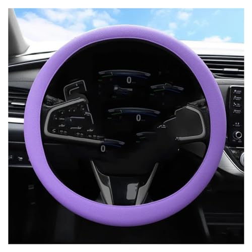 Lenkradbezug Auto Auto-Lenkradbezug Elastisch Weich Auto-Dekoration Zubehör Rutschfest Verschleißfest Ganzjährig Universell Universal Lenkradschutz(Purple) von YDCDFVBVGM