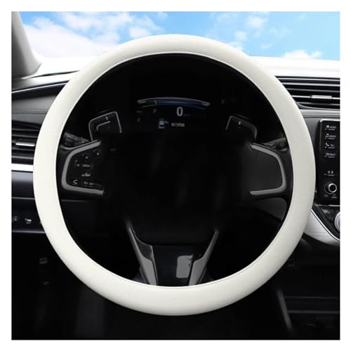 Lenkradbezug Auto Auto-Lenkradbezug Elastische Textur Weich Mehrfarbig Auto-Dekoration Zubehör Universell Universal Lenkradschutz(Beige) von YDCDFVBVGM