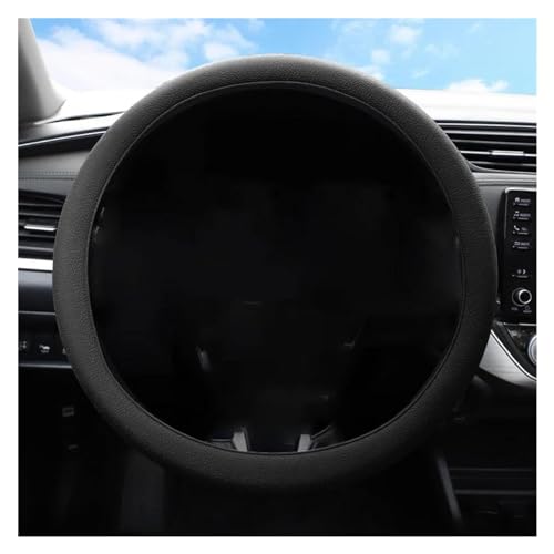 Lenkradbezug Auto Auto-Lenkradbezug Elastische Textur Weich Mehrfarbig Auto-Dekoration Zubehör Universell Universal Lenkradschutz(Black) von YDCDFVBVGM