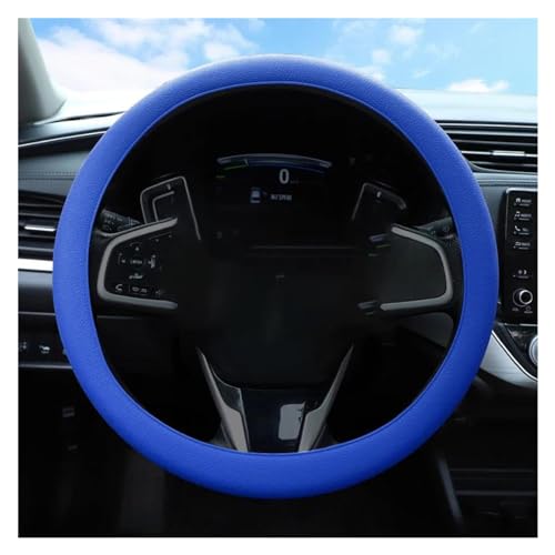 Lenkradbezug Auto Auto-Lenkradbezug Elastische Textur Weich Mehrfarbig Auto-Dekoration Zubehör Universell Universal Lenkradschutz(Blue) von YDCDFVBVGM