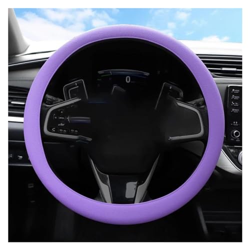 Lenkradbezug Auto Auto-Lenkradbezug Elastische Textur Weich Mehrfarbig Auto-Dekoration Zubehör Universell Universal Lenkradschutz(Purple) von YDCDFVBVGM