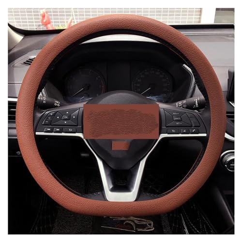 Lenkradbezug Auto Auto-Lenkradbezug Rutschfest 36–40 Cm Lenkrad Mehrfarbig Auto-Dekoration Zubehör Universell Universal Lenkradschutz(Coffee) von YDCDFVBVGM