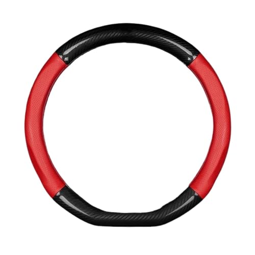 Lenkradbezug Auto Für Benz A B C E S Klasse Für GLA Für GLB Für GLC Für GLE Für GLS Für GLK Automotive Innen Lenkrad Abdeckung Universal Lenkradschutz(D Shape-Red) von YDCDFVBVGM