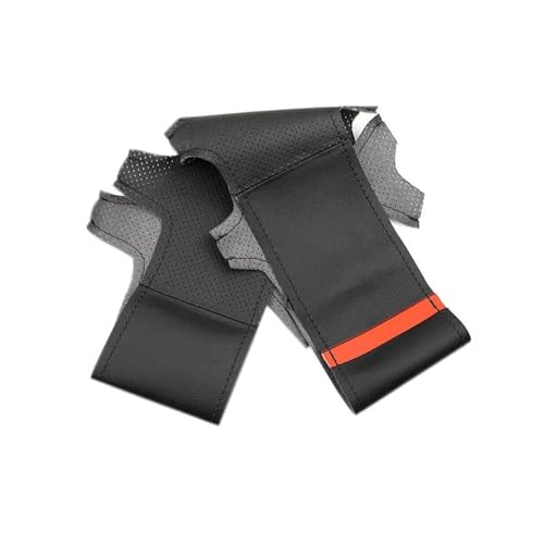 Lenkradbezug Auto Für Benz Für E Klasse W212 2009 2010 2011 2012 Zubehör Zöpfe Auto Innen Lenkrad Abdeckung Universal Lenkradschutz(Black line-Red) von YDCDFVBVGM