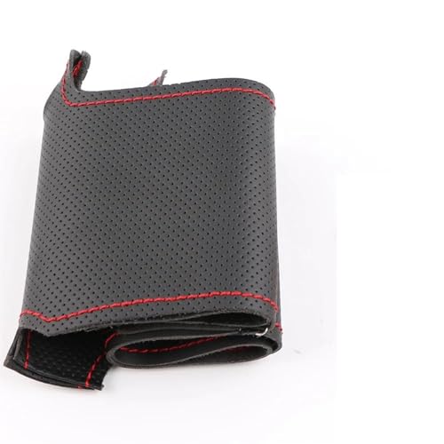 Lenkradbezug Auto Für Chevy Für Lova 2006-2010 Für Chevy Für Aveo 2004-2011 Auto Lenkrad Abdeckung Universal Lenkradschutz(Red thread) von YDCDFVBVGM