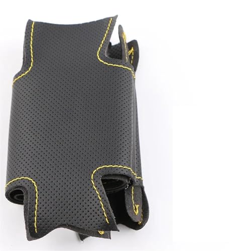 Lenkradbezug Auto Für Chevy Für Lova 2006-2010 Für Chevy Für Aveo 2004-2011 Auto Lenkrad Abdeckung Universal Lenkradschutz(Yellow thread) von YDCDFVBVGM