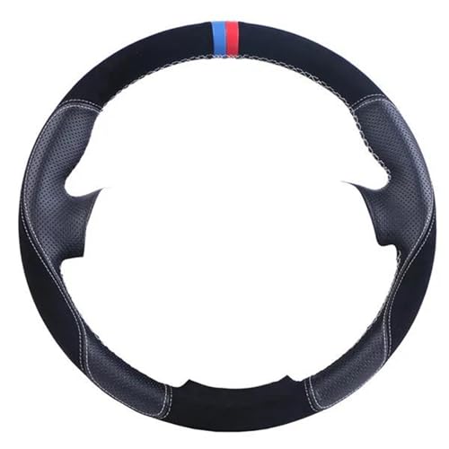 Lenkradbezug Auto Für Mazda 3 Für Axela 2013-2016 Für Mazda 6 Für Atenza 2014-2017 Für Mazda 2 Auto Lenkrad Abdeckung Universal Lenkradschutz(C-02-White Line) von YDCDFVBVGM