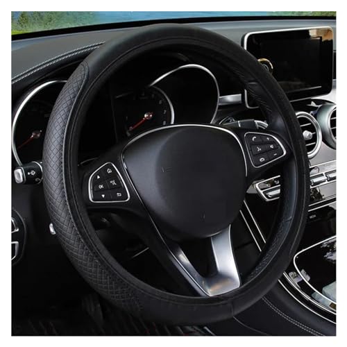 Lenkradbezug Auto Für Solaris Für Ix35 I20 I30 I40 Für Hyundai Für Tucson Für Creta Für Santa Auto-Lenkradabdeckung Rutschfest Universal Lenkradschutz(Black) von YDCDFVBVGM