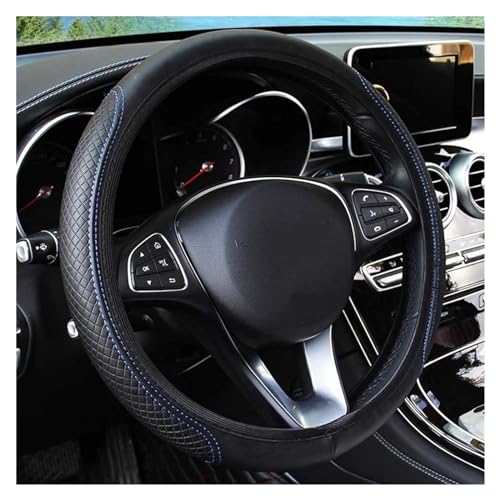 Lenkradbezug Auto Für Solaris Für Ix35 I20 I30 I40 Für Hyundai Für Tucson Für Creta Für Santa Auto-Lenkradabdeckung Rutschfest Universal Lenkradschutz(Blue) von YDCDFVBVGM
